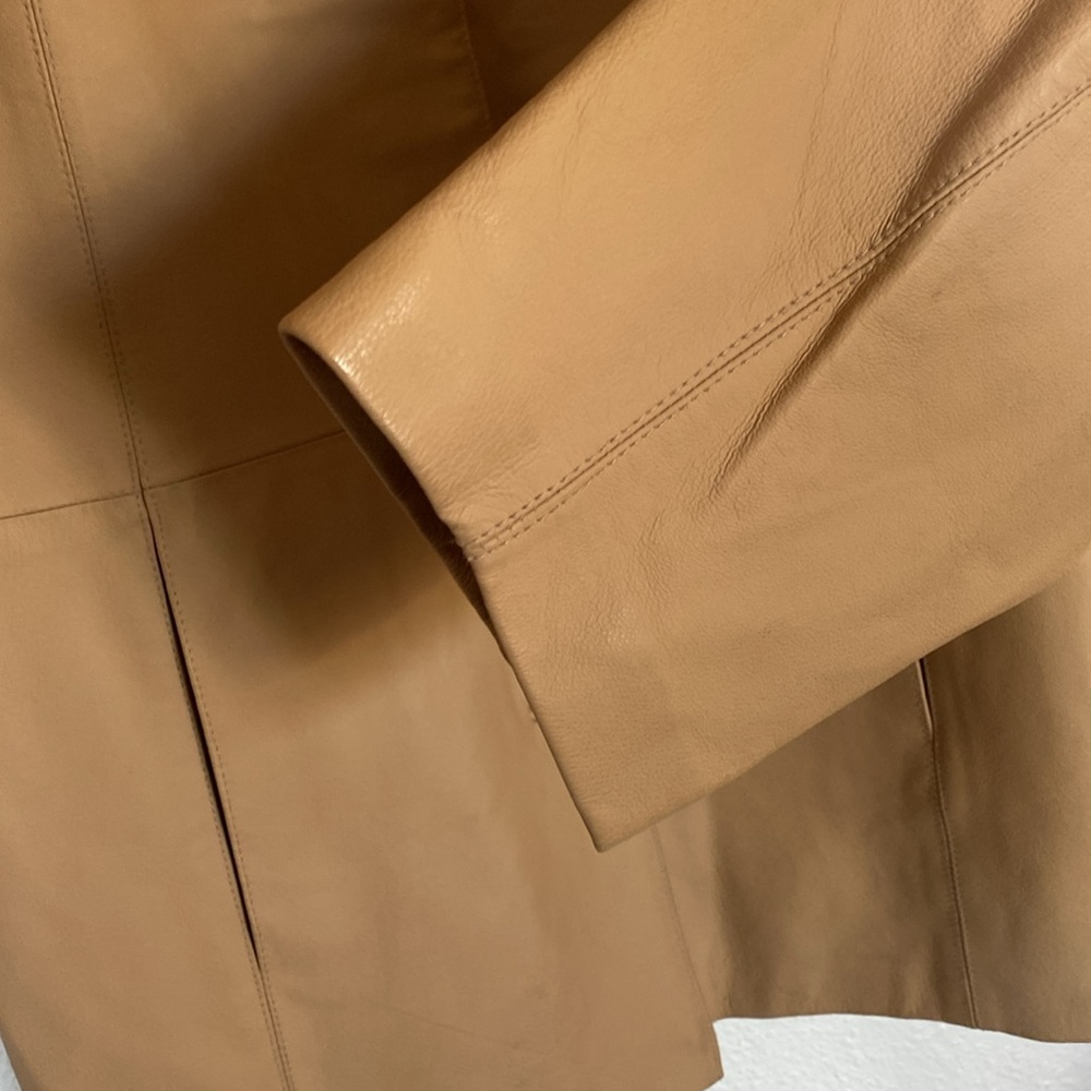 🖤Y2K structured LEATHER‎ coat - Picture 5 of 8